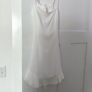White mini dress
